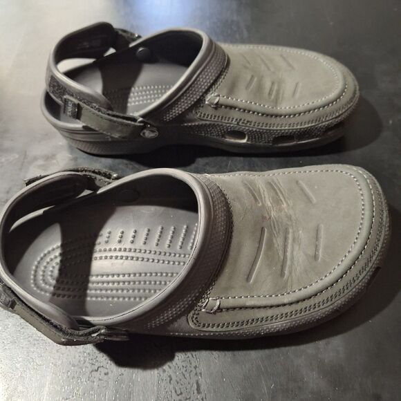 Crocs Yukon Vista II Size 9 Mens 205177 Black Slip On Sports Clogs Womens 11